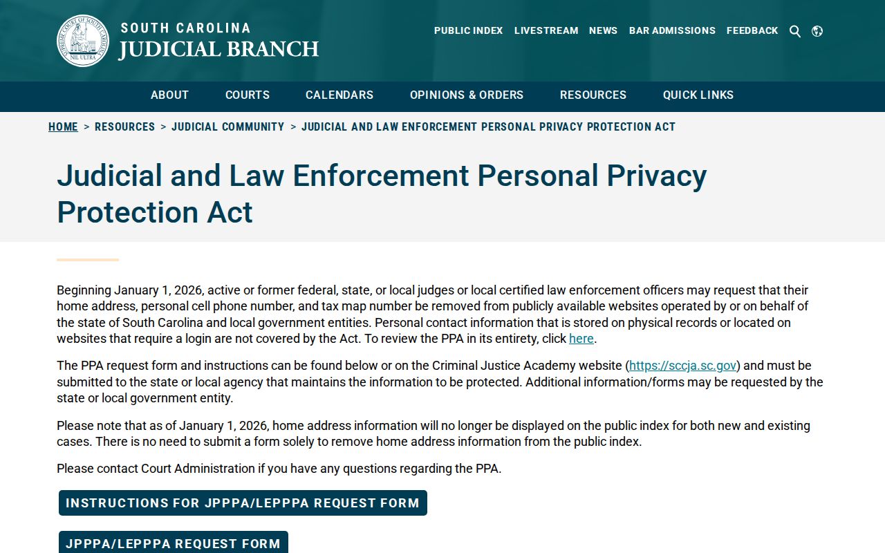 Aiken neighbors government website privacy protection information