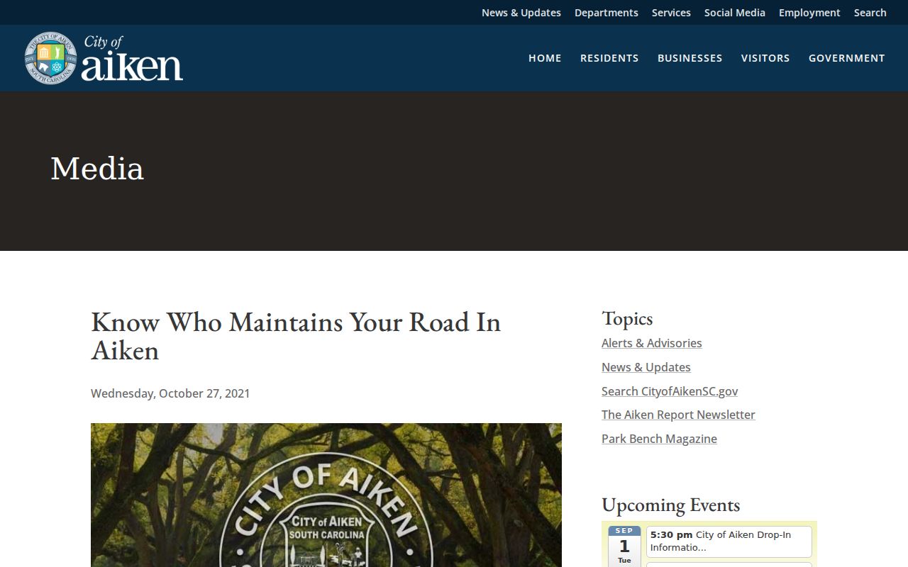 Aiken neighbors private road HOA contact guidance